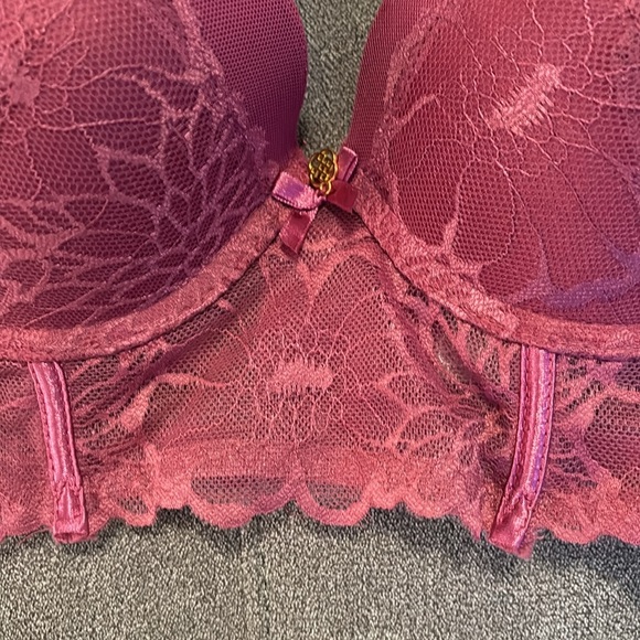 Daisy Fuentes Longline Lace Bra Size 34B - Picture 3 of 8